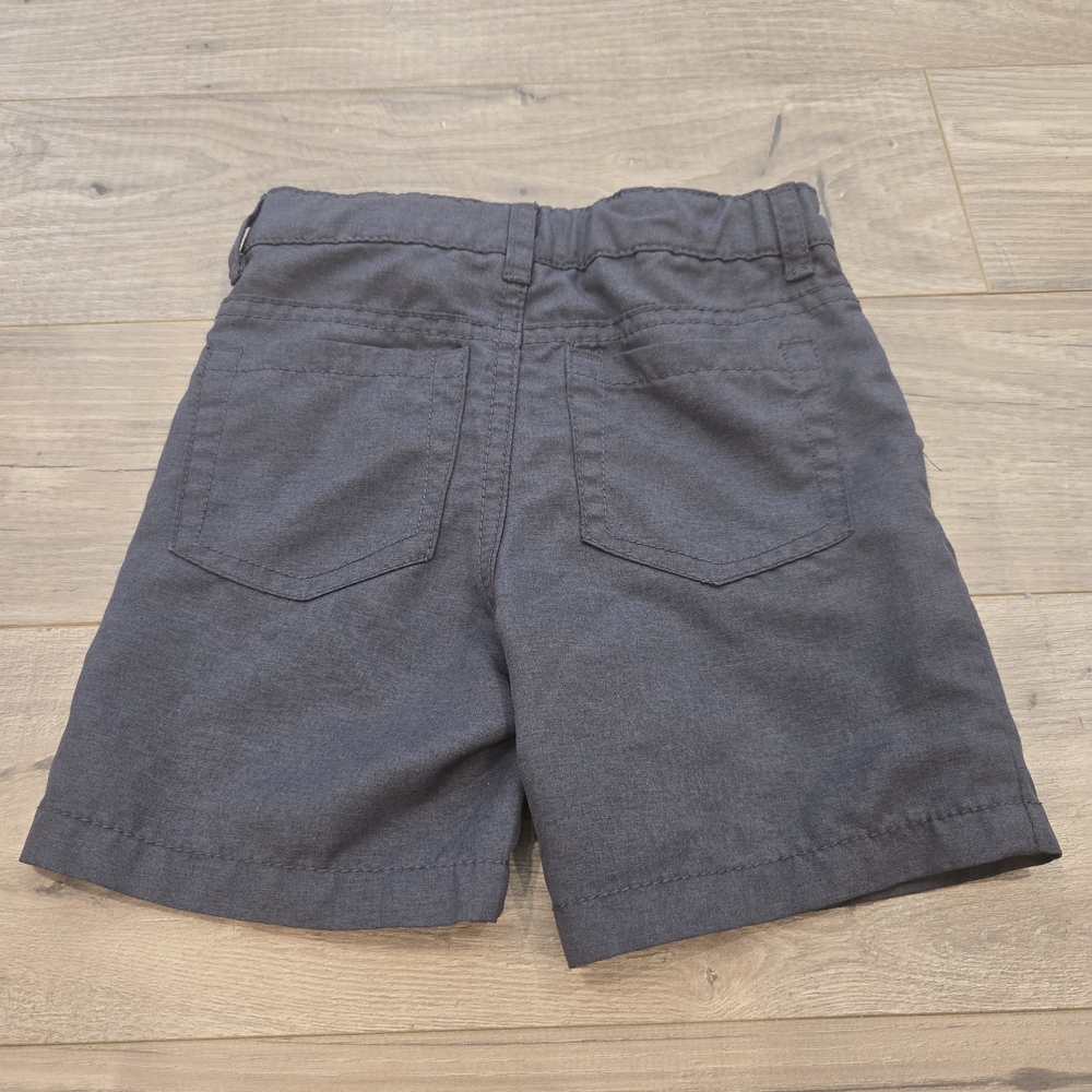 Toddler boys woven quick dry flat front 'at the knee' grey chino shorts size 3T - Picture 9 of 9